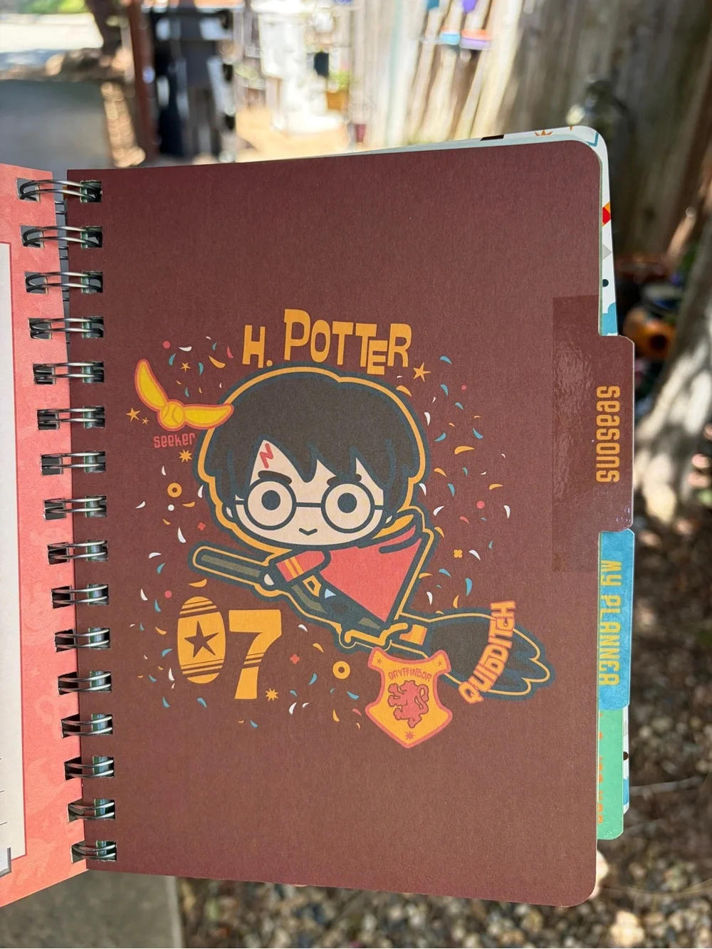 Harry Potter undated spiral bound planner